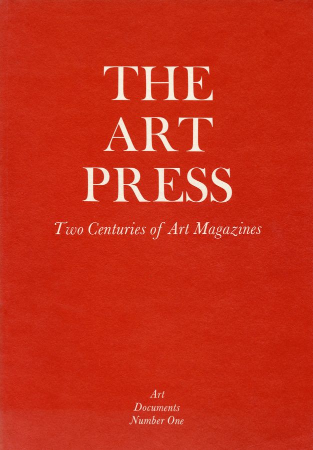 Periodical cover. Text is white against a scarlet-red cover.